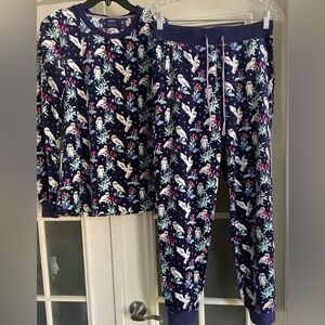 Vera Bradley Purple and Pink Fleece Top